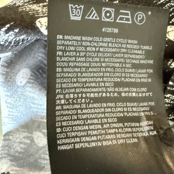 Volcom Men’s Classic Fit Black Short Sleeve Button-Up Shirt Surf Skate Print XL - Picture 7 of 8